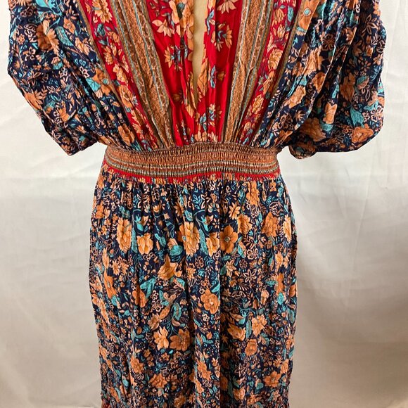 Baltic Born Floral Maxi Dress - Red and Blue - Picture 12 of 15